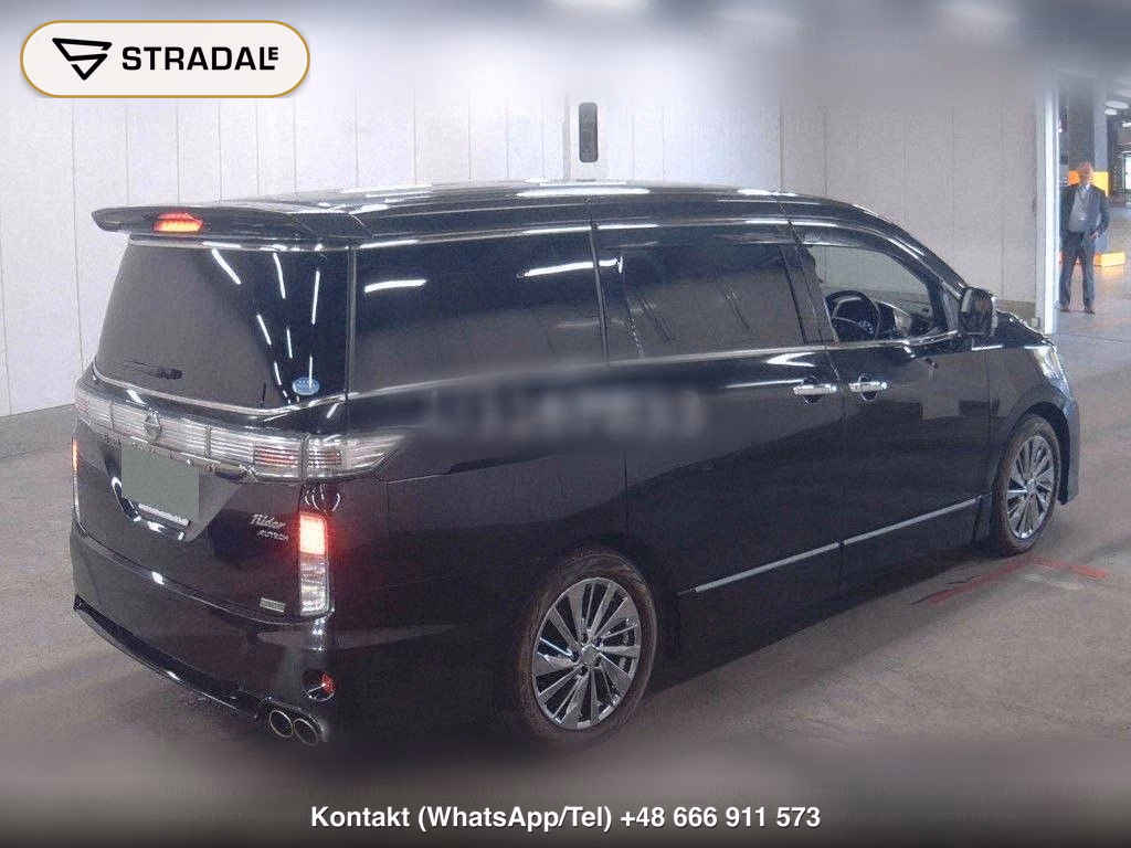 NISSAN ELGRAND 5D 4WD RIDER BLACK LEATHER SEAT, miniaturka 6