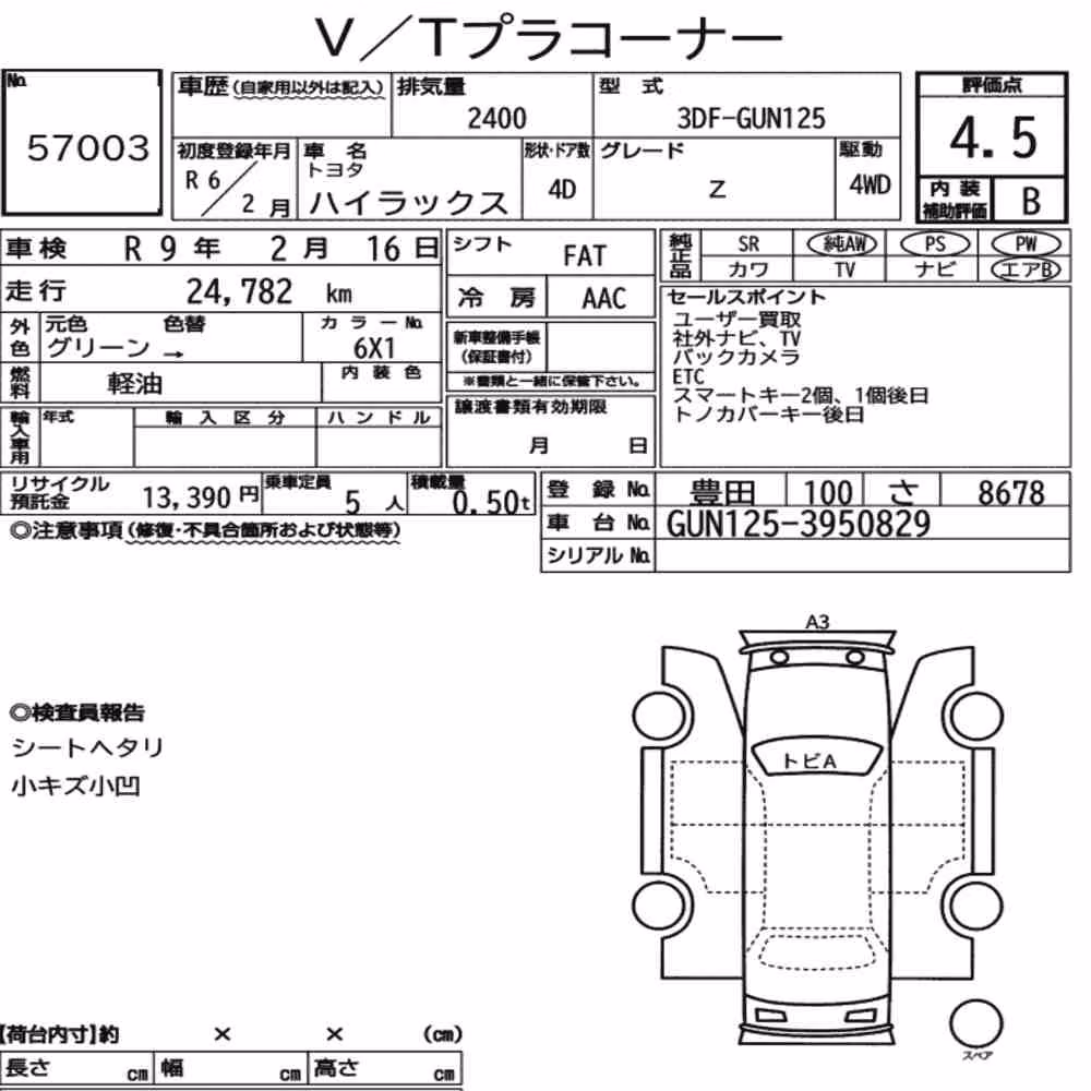 Notka aukcyjna: TOYOTA HILUX 4D 4WD Z