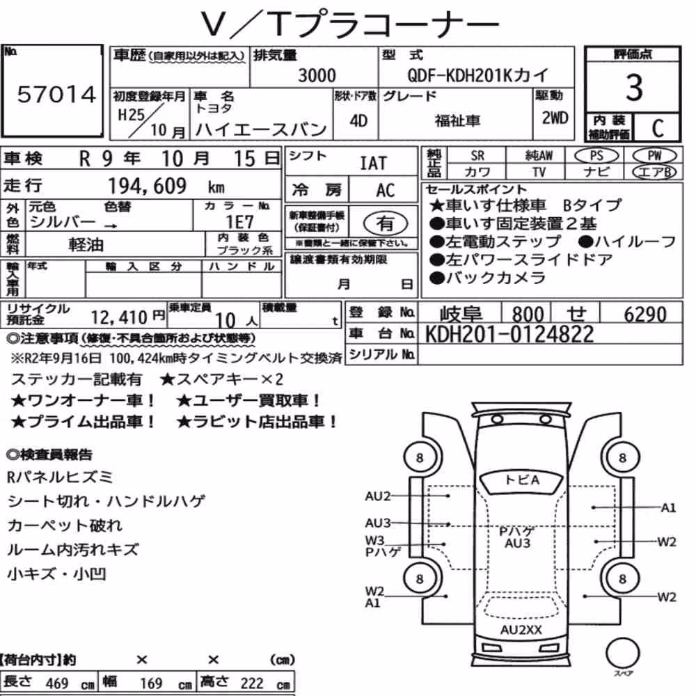 Notka aukcyjna: TOYOTA HIACE VAN 4D OTHERS