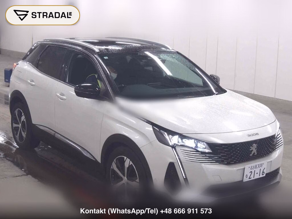 PEUGEOT 3008 GT BLUE HDI 2021, aukcja z Japonii, zdjęcie 1
