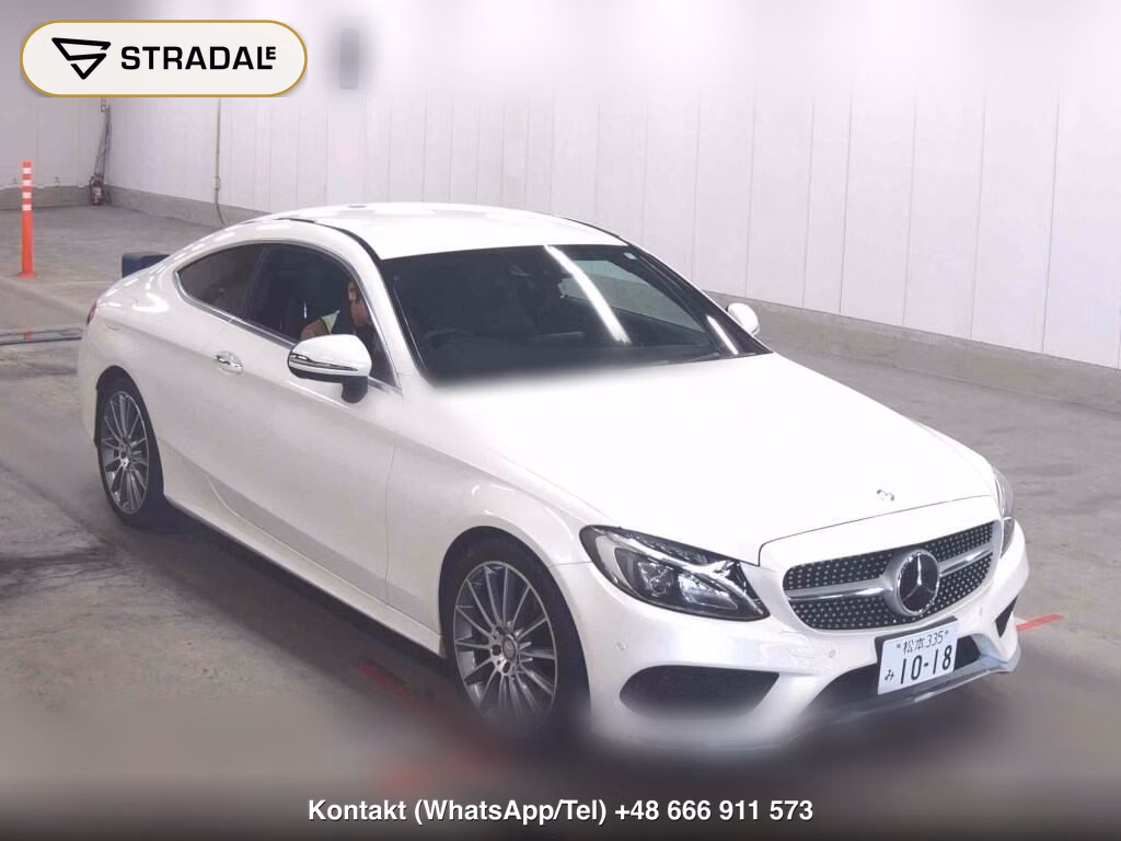 MERCEDES BENZ C-CLASS CP C180 COUPE SPORTS+ 2016, aukcja z Japonii, zdjęcie 1