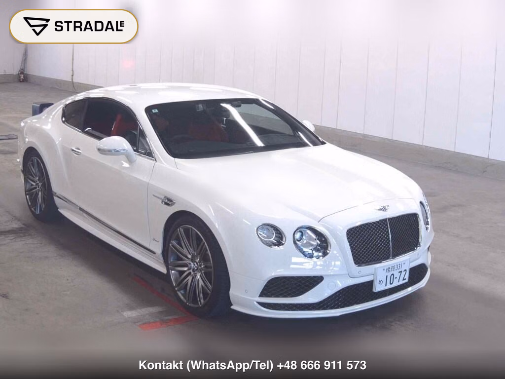 BENTLEY CONTINENTAL 2HT 4WD GT SPEED 2016, aukcja z Japonii, zdjęcie 1