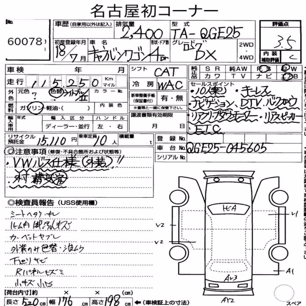 Notka aukcyjna: NISSAN OTHERS DX