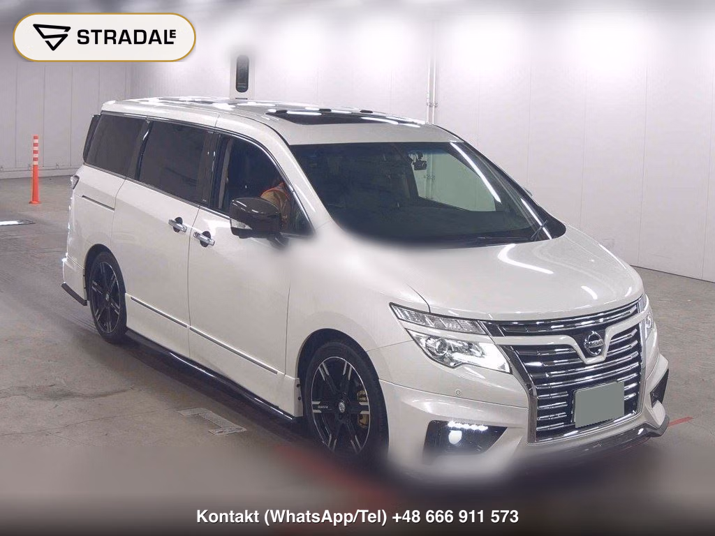 NISSAN ELGRAND 5D 4WD 350 HIGHWAY STAR PREMIUM 2017, aukcja z Japonii, zdjęcie 1