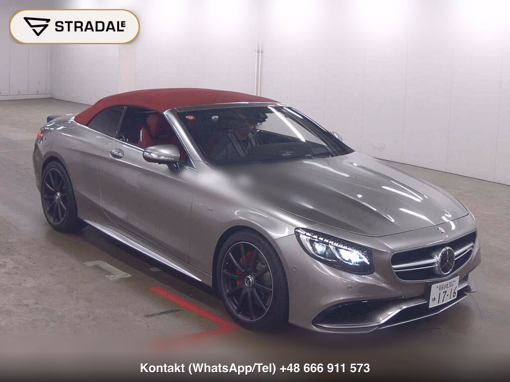 MERCEDES AMG S-CLASS OP 4WD S63 4MATIC CABRIOLET 2016, aukcja z Japonii, zdjęcie 1
