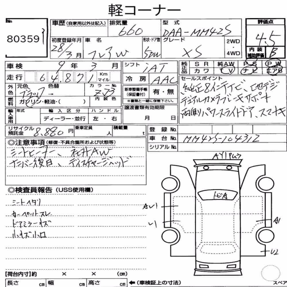 Notka aukcyjna: MAZDA FLAIR WAGON XS