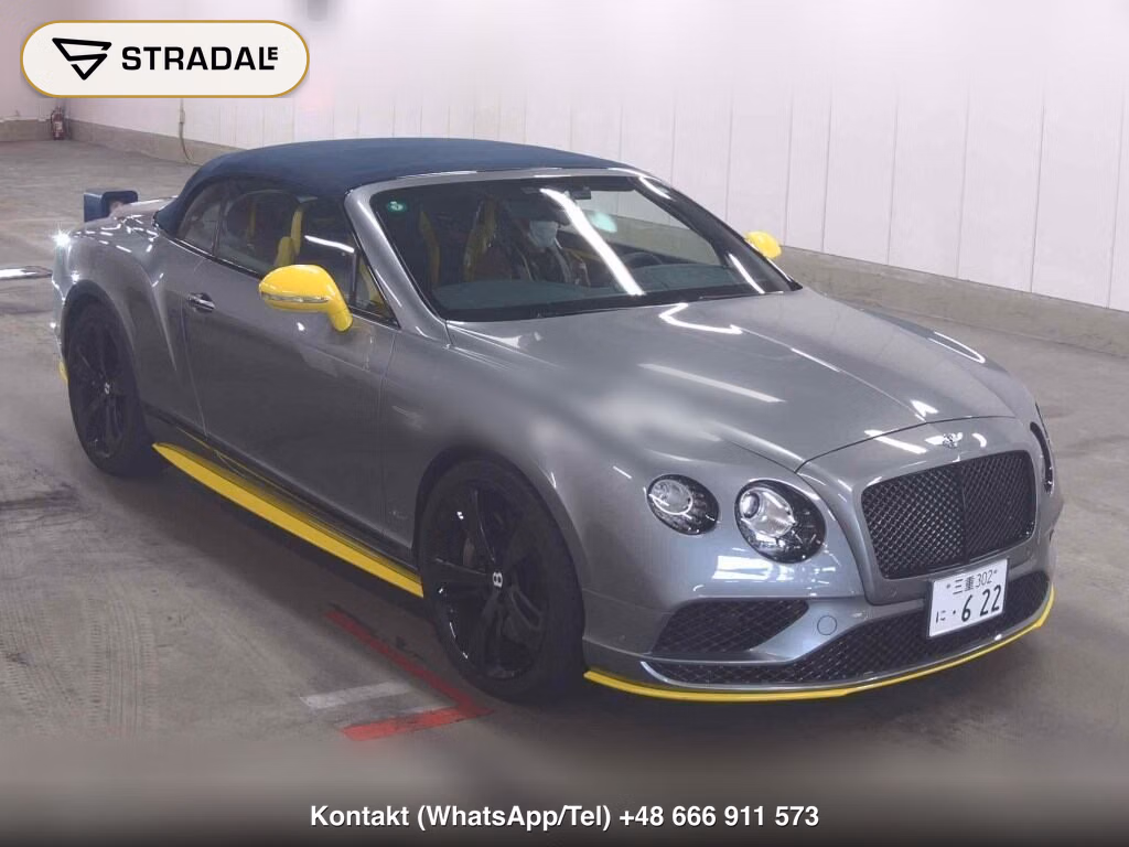 BENTLEY CONTINENTAL OP 4WD GT SPEED CONVERTIBLE 2017, aukcja z Japonii, zdjęcie 1