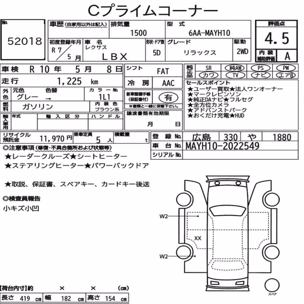 Notka aukcyjna: LEXUS LBX RELAX