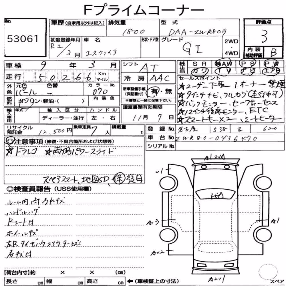 Notka aukcyjna: TOYOTA ESQUIRE HYBRID GI