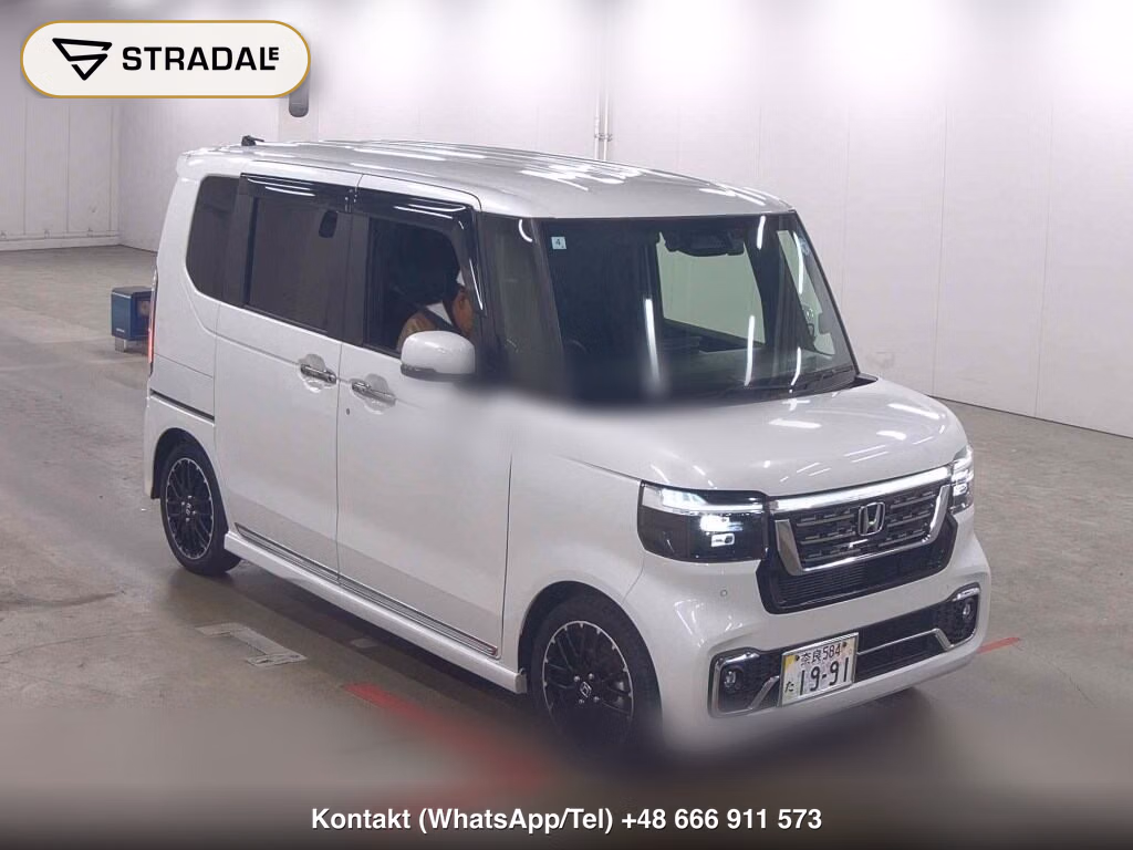 HONDA N-BOX CUSTOM TURBO COORDINATE STYLE MONO TONE 2024, aukcja z Japonii, zdjęcie 1