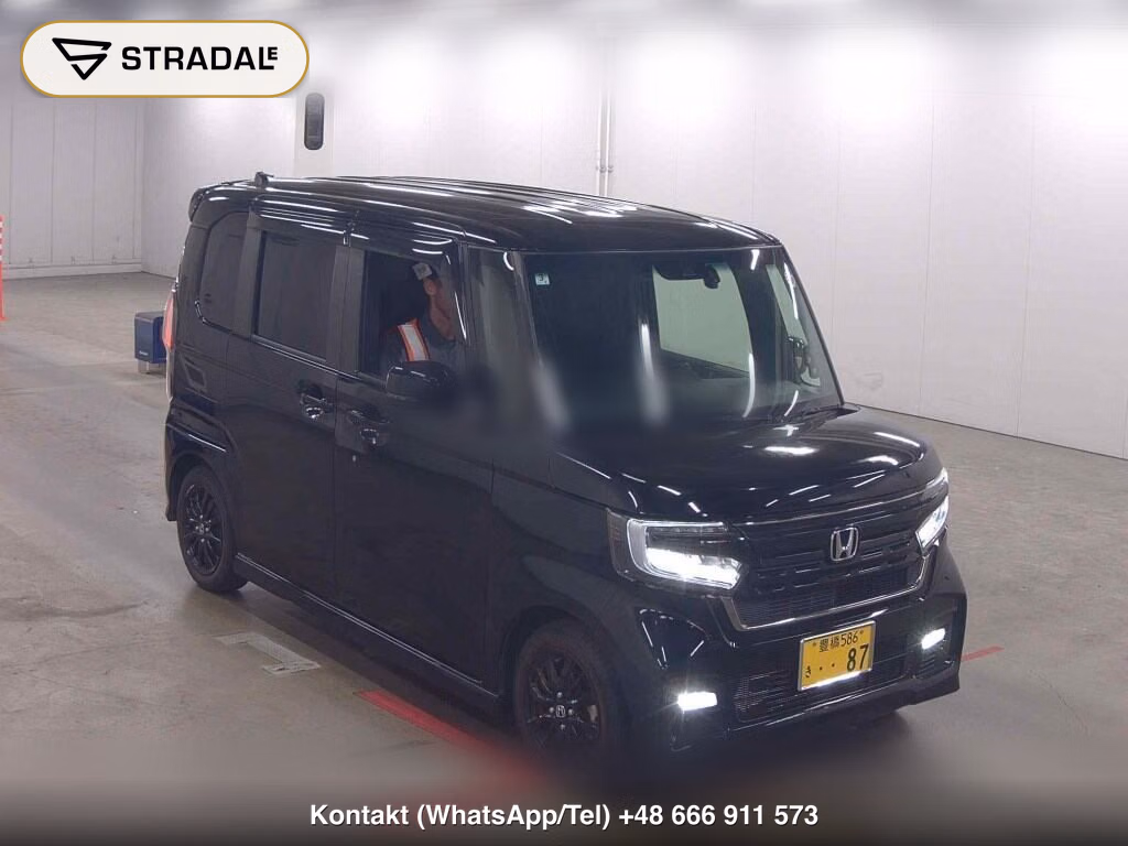 HONDA N-BOX CUSTOM L STYLE PLUS BLACK 2022, aukcja z Japonii, zdjęcie 1