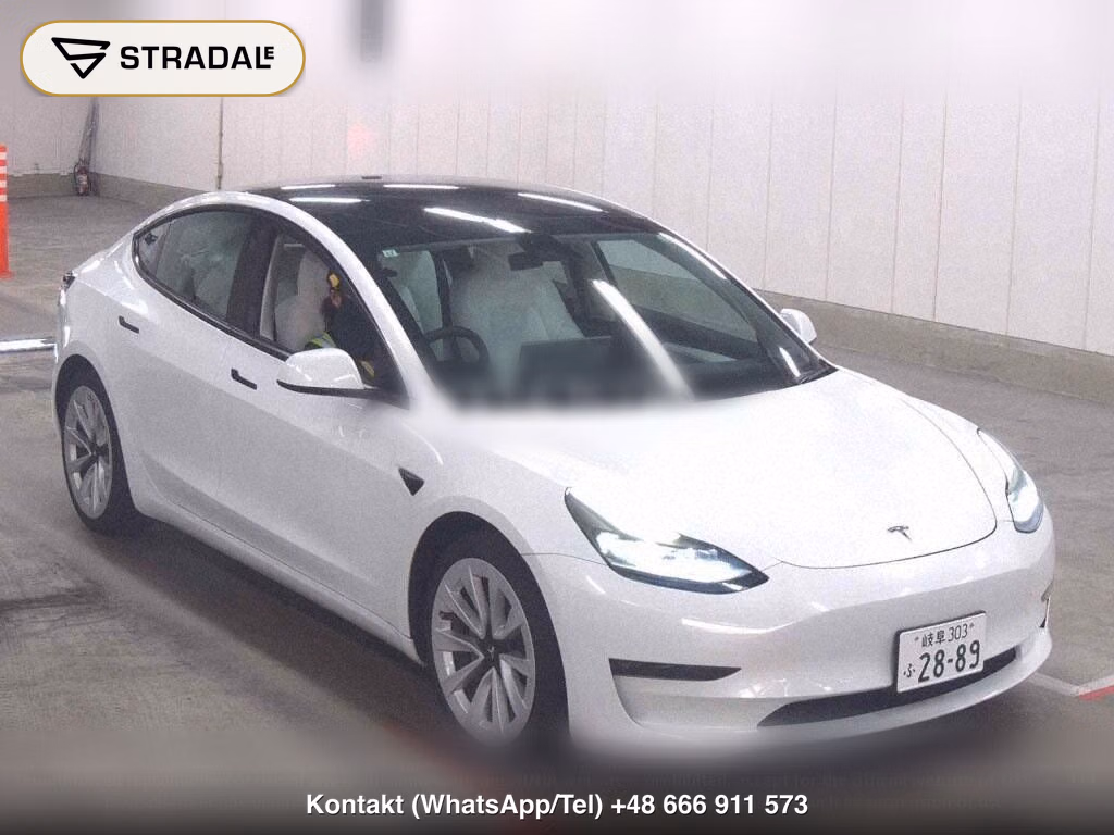 TESLA MODEL 3 4WD LONG RANGE 2021, samochód z aukcji Japonii