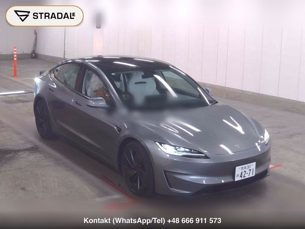 TESLA MODEL 3 4WD PERFORMANCE 2025, aukcja z Japonii, zdjęcie 1