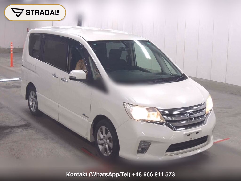 NISSAN SERENA 5D HIGHWAY STAR S-HYBRID 2013, aukcja z Japonii, zdjęcie 1