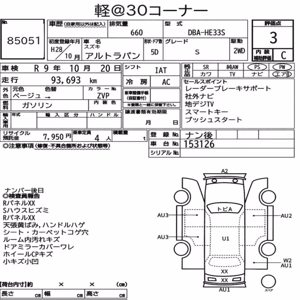 Notka aukcyjna: SUZUKI ALTO LAPIN S