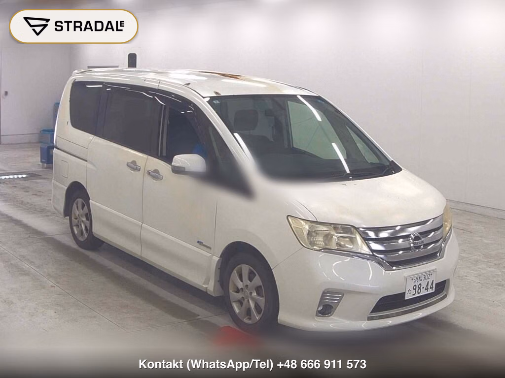 NISSAN SERENA 5D HIGHWAY STAR S-HYBRID 2013, aukcja z Japonii, zdjęcie 1