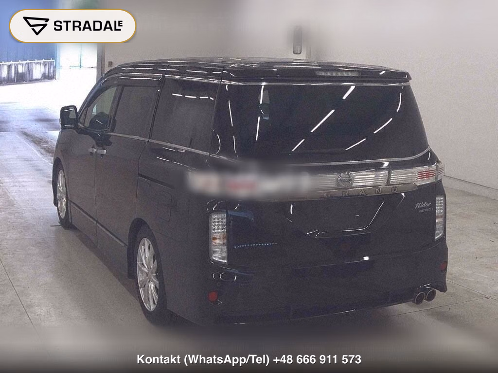 NISSAN ELGRAND 5D RIDER BLACK LINE BLACK LEATHER SEAT, miniaturka 3