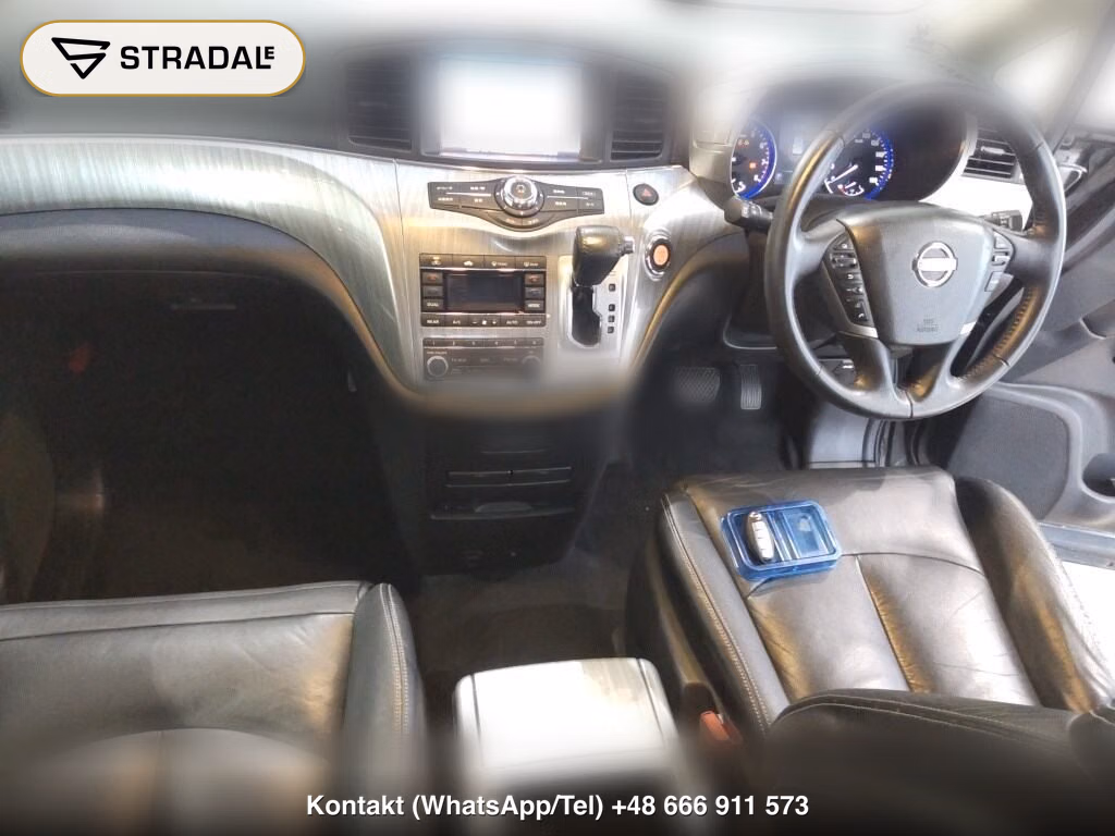 NISSAN ELGRAND 5D RIDER BLACK LINE BLACK LEATHER SEAT, miniaturka 4