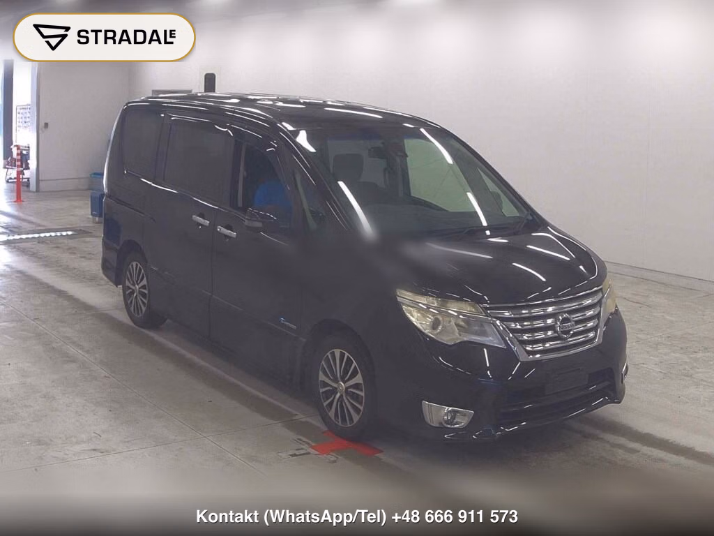 NISSAN SERENA 5D HIGHWAY STAR V SELECTOR + SAFETY Ⅱ SHV 2015, aukcja z Japonii, zdjęcie 1