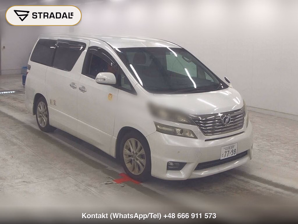 TOYOTA VELLFIRE 2.4Z 2008, aukcja z Japonii, zdjęcie 1