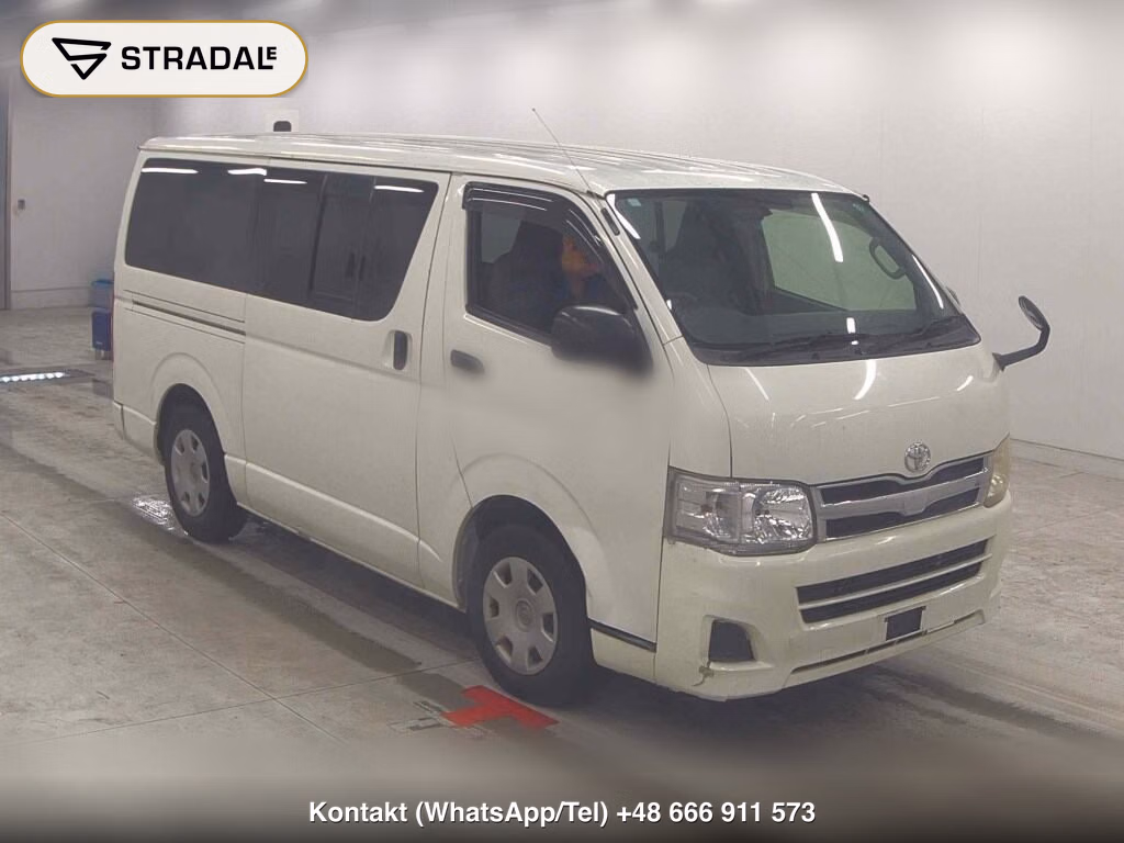 TOYOTA HIACE VAN 5D DX GL PACKAGE 2012, aukcja z Japonii, zdjęcie 1
