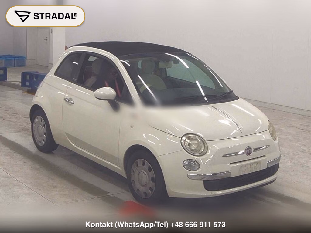 FIAT 500C 2012, aukcja z Japonii, zdjęcie 1