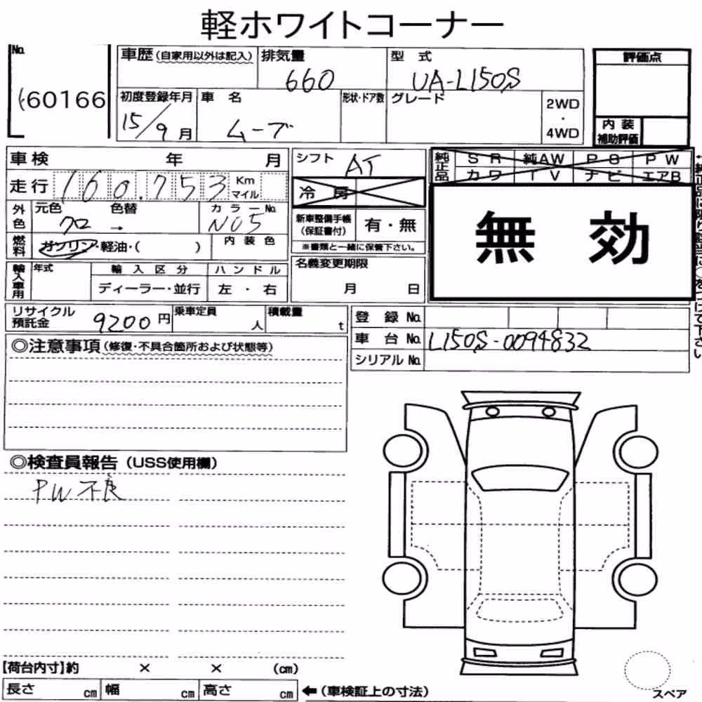 Notka aukcyjna: DAIHATSU MOVE