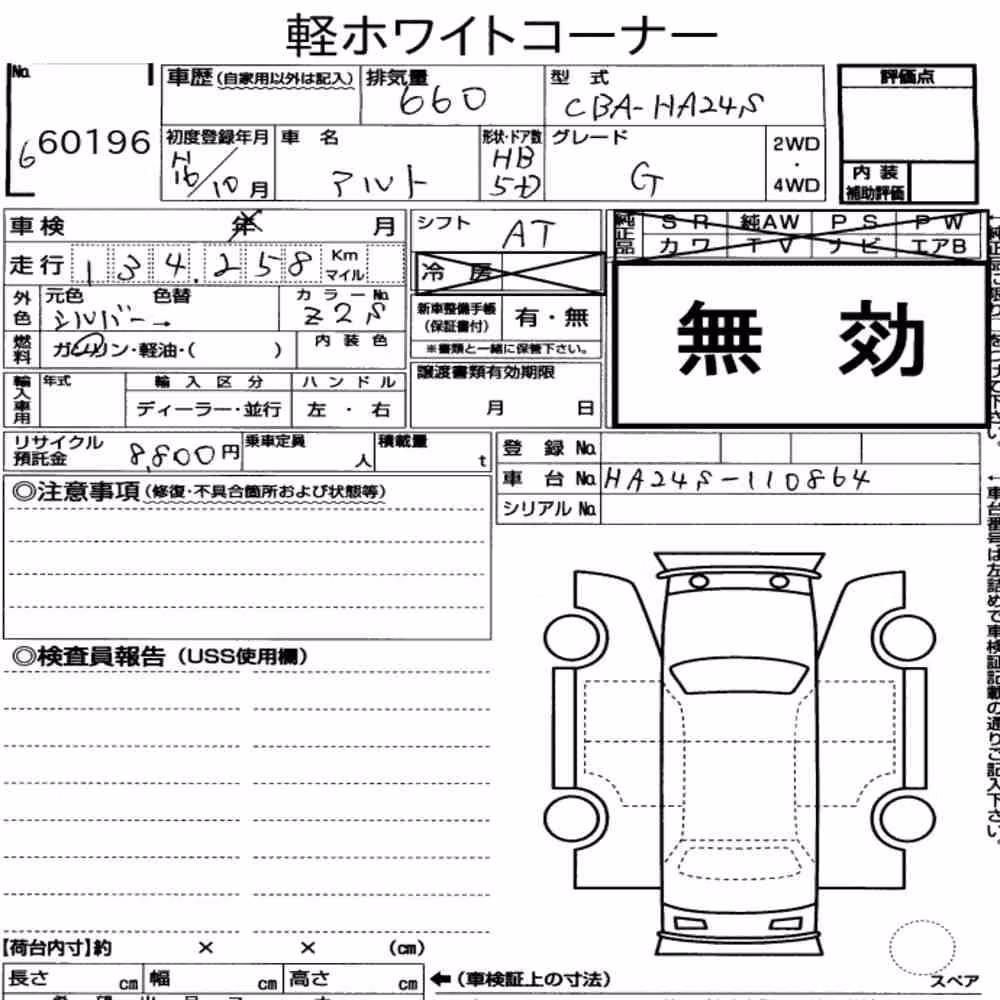 Notka aukcyjna: SUZUKI ALTO 5D G