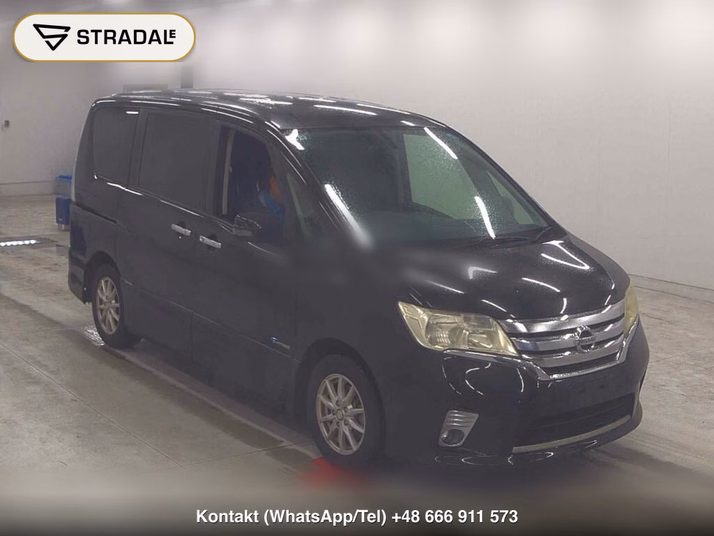 NISSAN SERENA 5D HIGHWAY STAR S-HYBRID 2013, aukcja z Japonii, zdjęcie 1