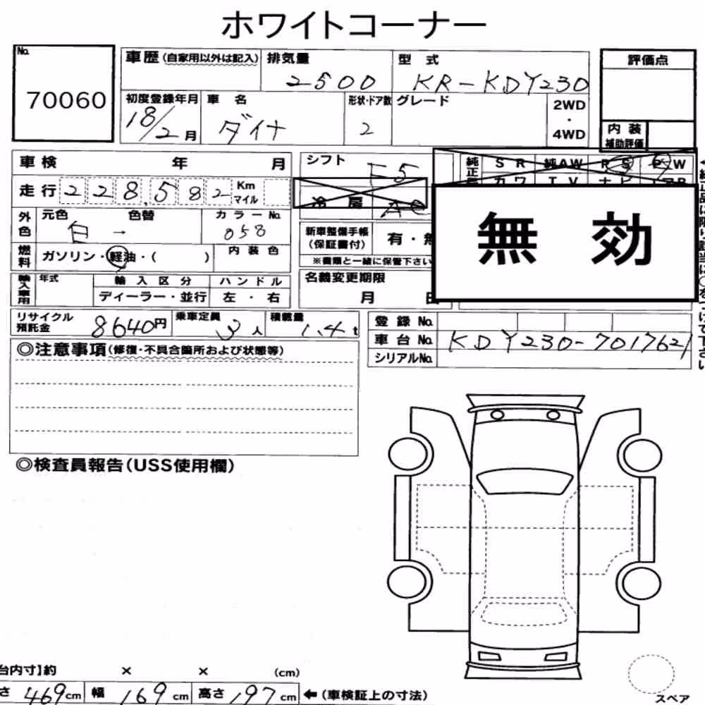 Notka aukcyjna: TOYOTA DYNA TRUCK 2D