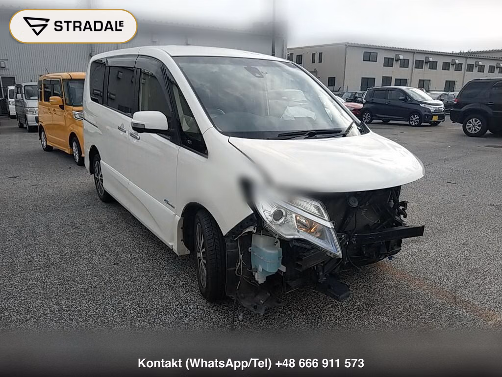 NISSAN SERENA 5D HIGHWAY STAR V SELECTOR + SAFETY Ⅱ SHV 2016, aukcja z Japonii, zdjęcie 1