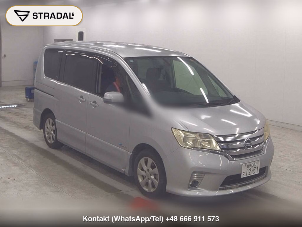 NISSAN SERENA 5D HIGHWAY STAR G S-HYBRID 2012, aukcja z Japonii, zdjęcie 1
