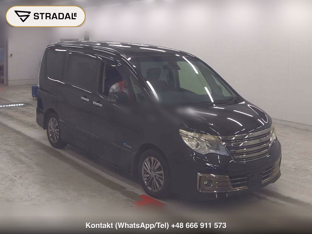 NISSAN SERENA 5D RIDER BLACK LINE S-HYBRID 2014, aukcja z Japonii, zdjęcie 1