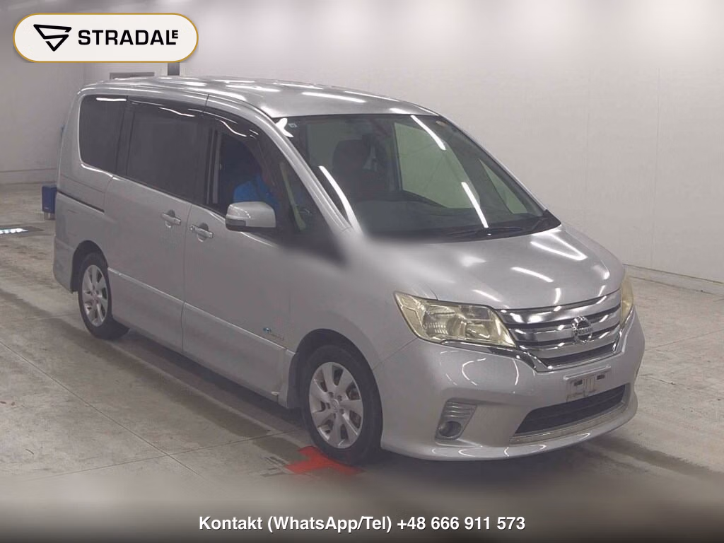 NISSAN SERENA 5D HIGHWAY STAR G S-HYBRID 2013, aukcja z Japonii, zdjęcie 1