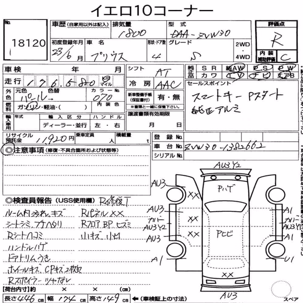 Notka aukcyjna: TOYOTA PRIUS 5D S