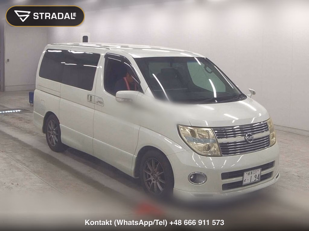 NISSAN ELGRAND 5D 250 HIGHWAY STAR BLACK LEATHER URBAN SEL 2009, aukcja z Japonii, zdjęcie 1