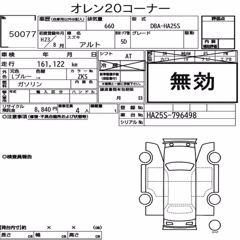 Notka aukcyjna: SUZUKI ALTO 5D