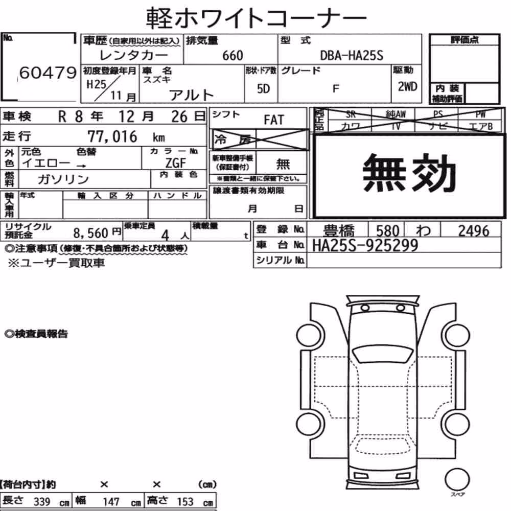 Notka aukcyjna: SUZUKI ALTO 5D F