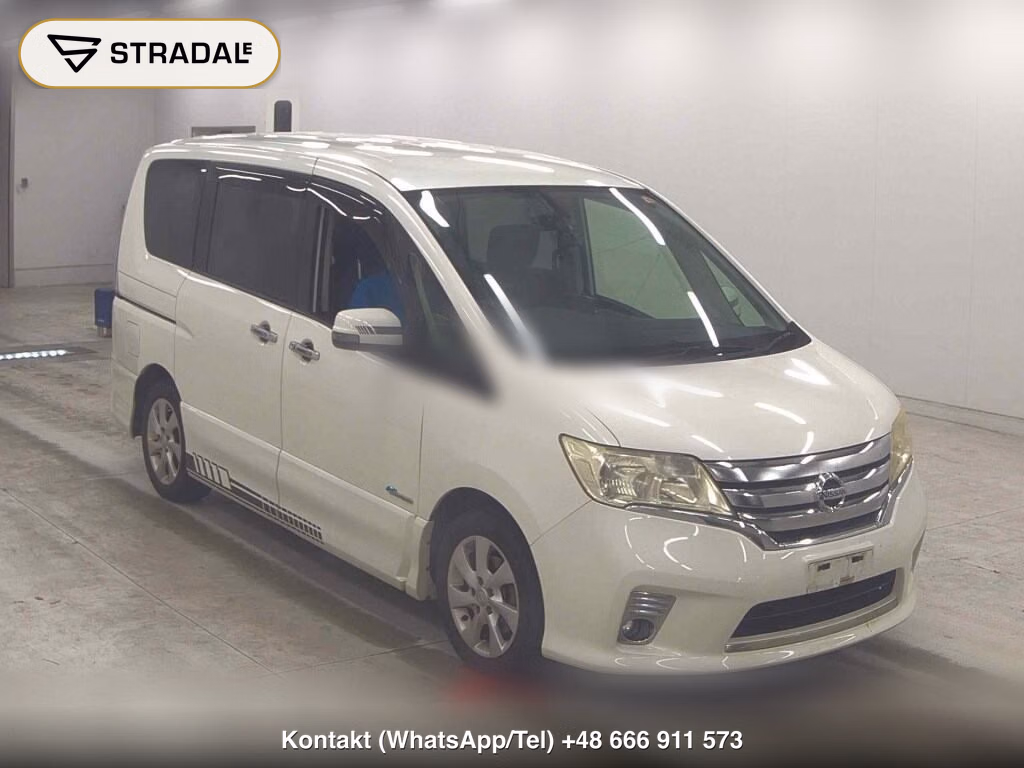 NISSAN SERENA 5D HIGHWAY STAR S-HYBRID 2013, aukcja z Japonii, zdjęcie 1