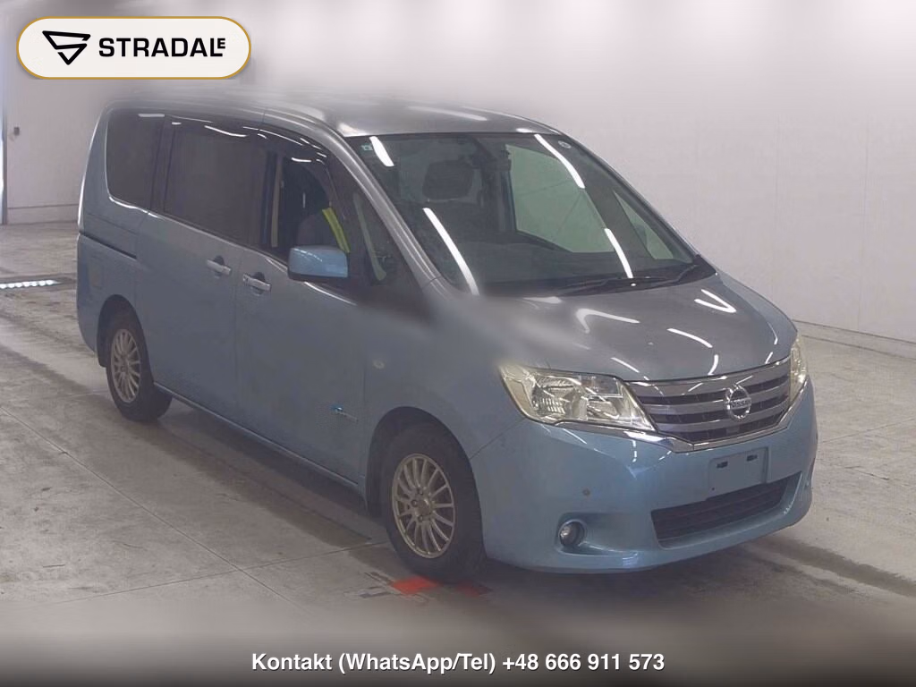 NISSAN SERENA 5D 20X S-HYBRID 2012, aukcja z Japonii, zdjęcie 1