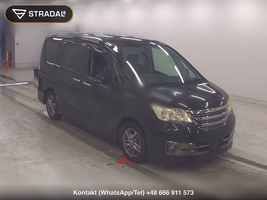 NISSAN SERENA 5D RIDER BLACK LINE 2012, aukcja z Japonii, zdjęcie 1
