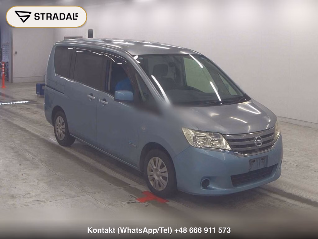 NISSAN SERENA 5D 20X S-HYBRID 2012, aukcja z Japonii, zdjęcie 1