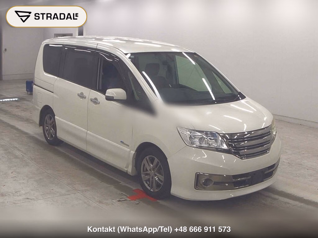 NISSAN SERENA 5D RIDER BLACK LINE S-HYBRID 2012, aukcja z Japonii, zdjęcie 1