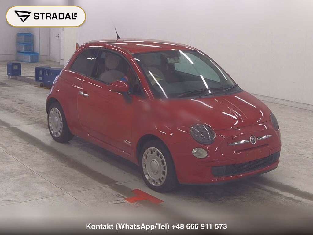 FIAT 500 2008, aukcja z Japonii, zdjęcie 1