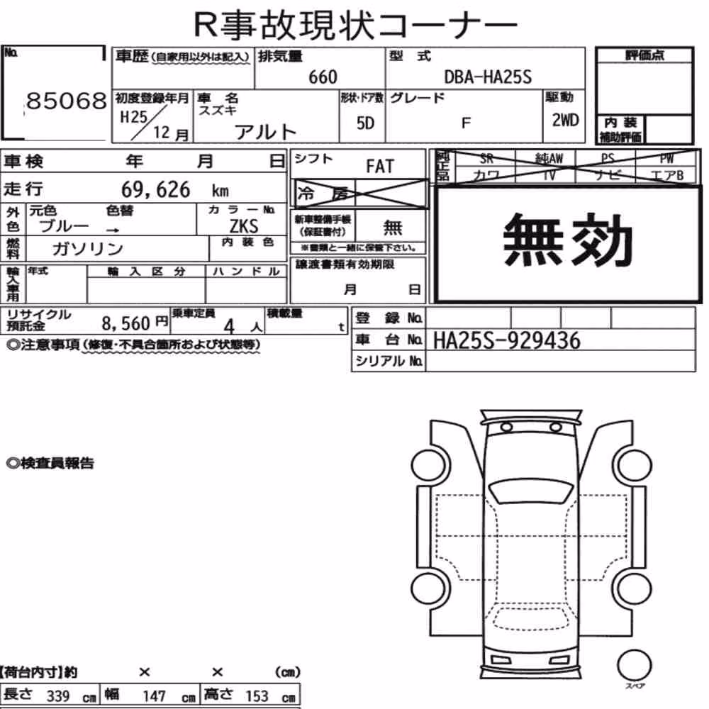 Notka aukcyjna: SUZUKI ALTO 5D F