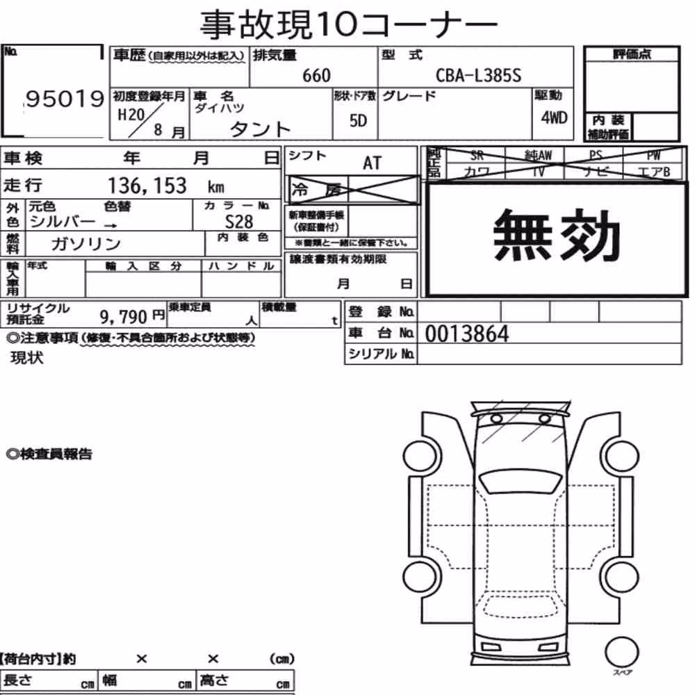 Notka aukcyjna: DAIHATSU TANTO 4WD