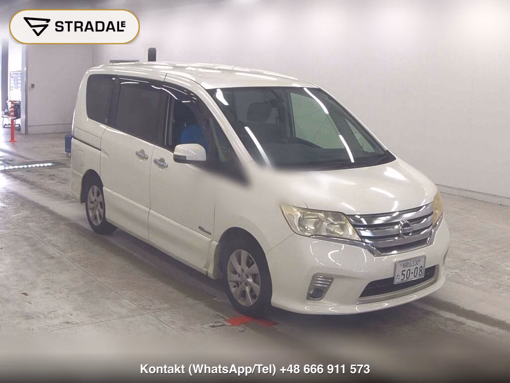 NISSAN SERENA 5D HIGHWAY STAR S-HYBRID 2013, aukcja z Japonii, zdjęcie 1