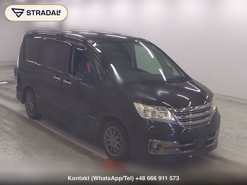 NISSAN SERENA 5D RIDER BLACK LINE S-HYBRID 2013, aukcja z Japonii, zdjęcie 1