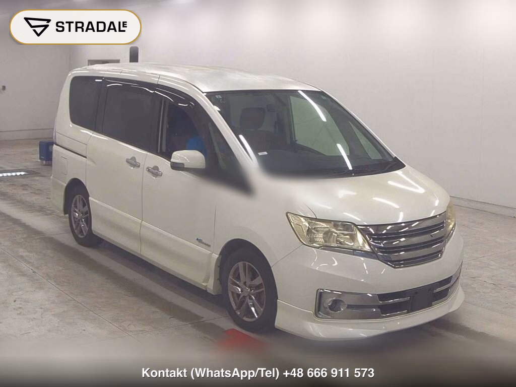 NISSAN SERENA 5D RIDER BLACK LINE S-HYBRID 2013, aukcja z Japonii, zdjęcie 1