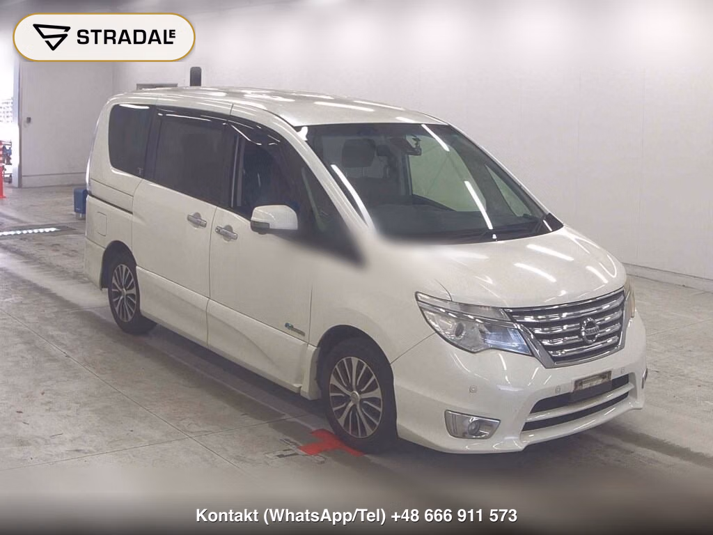 NISSAN SERENA 5D HIGHWAY STAR V SELECTOR + SAFETY Ⅱ SHV 2015, aukcja z Japonii, zdjęcie 1